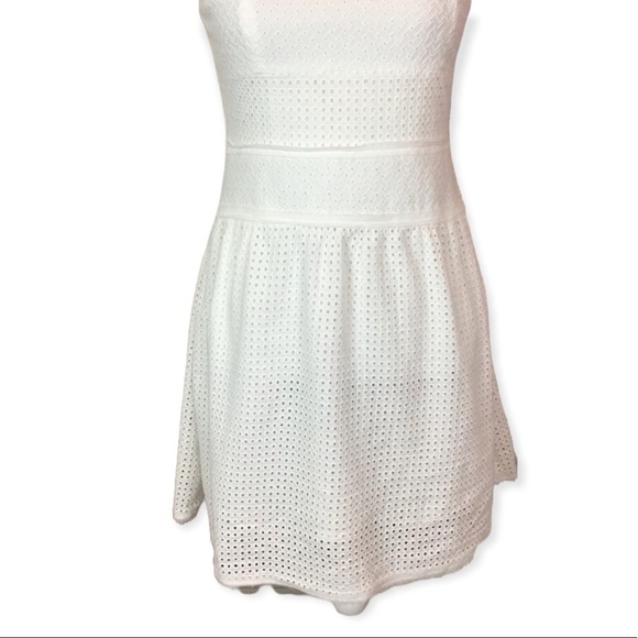 Altar'd State White Eyelet Dress Fit and Flare Size Medium - Picture 6 of 8